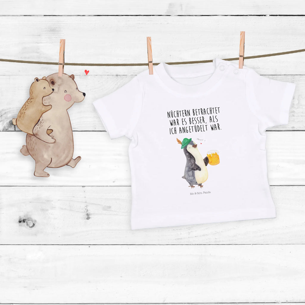 Organic Baby Shirt Pinguin Bier Baby T-Shirt, Jungen Baby T-Shirt, Mädchen Baby T-Shirt, Shirt, Pinguin, Pinguine, Bier, Oktoberfest