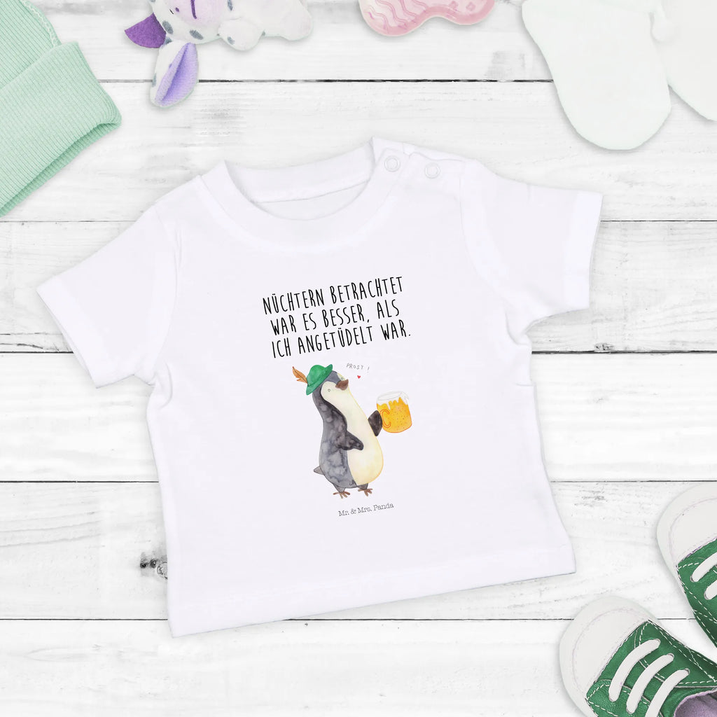 Organic Baby Shirt Pinguin Bier Baby T-Shirt, Jungen Baby T-Shirt, Mädchen Baby T-Shirt, Shirt, Pinguin, Pinguine, Bier, Oktoberfest