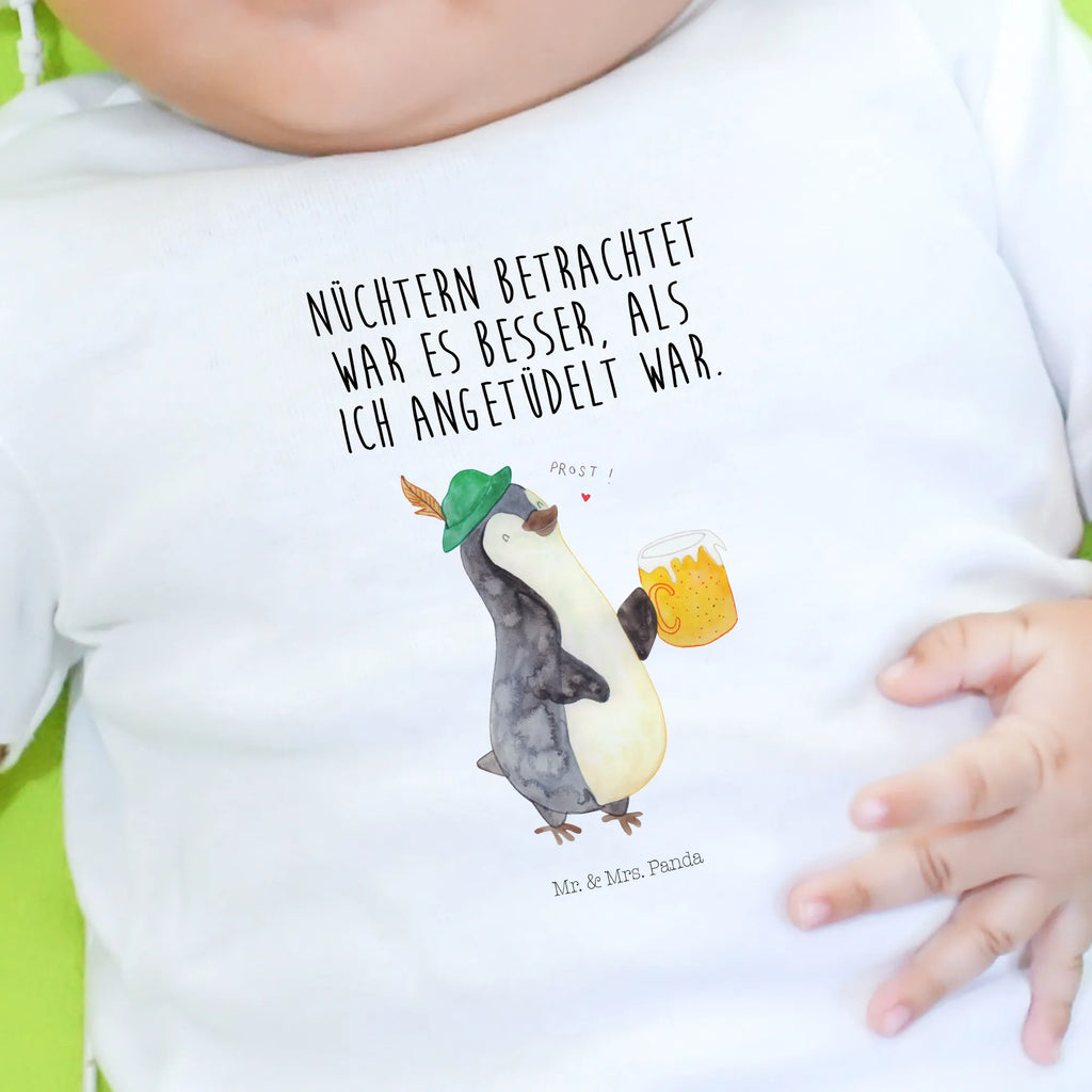 Organic Baby Shirt Pinguin Bier Baby T-Shirt, Jungen Baby T-Shirt, Mädchen Baby T-Shirt, Shirt, Pinguin, Pinguine, Bier, Oktoberfest