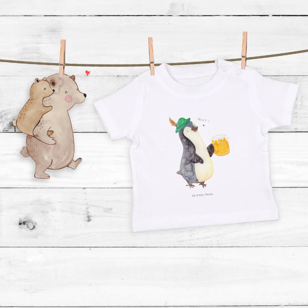 Organic Baby Shirt Pinguin Bier Baby T-Shirt, Jungen Baby T-Shirt, Mädchen Baby T-Shirt, Shirt, Pinguin, Pinguine, Bier, Oktoberfest