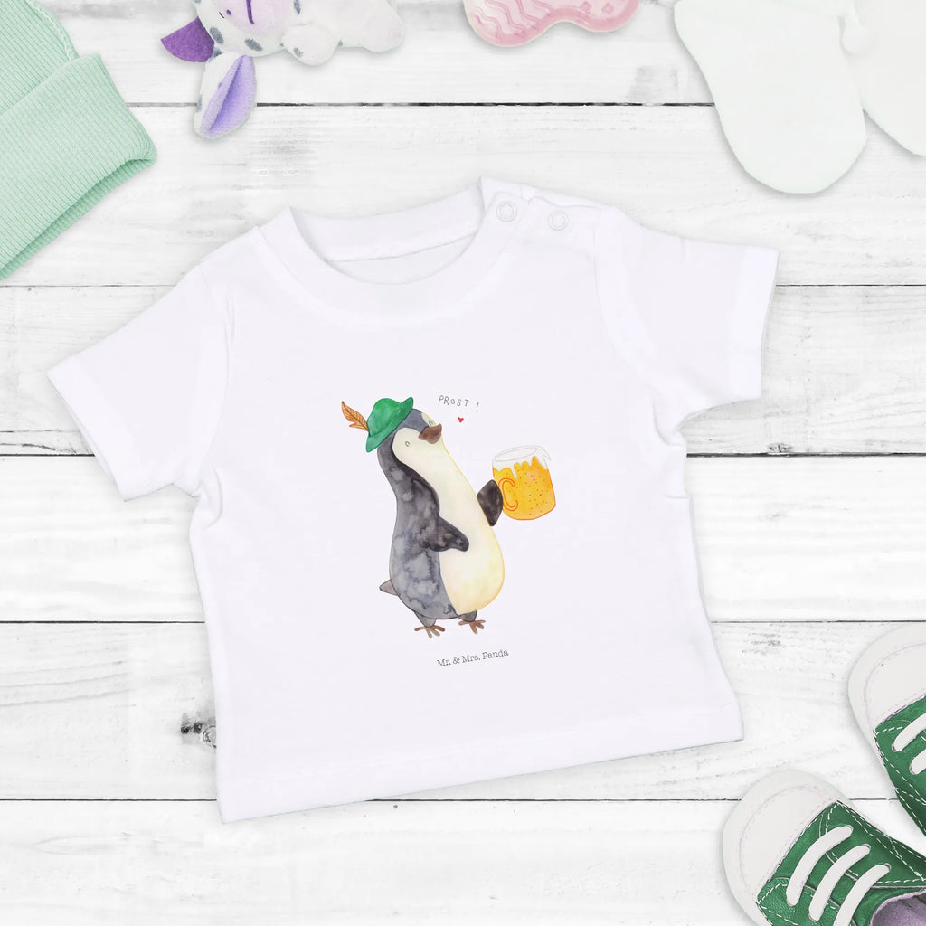 Organic Baby Shirt Pinguin Bier Baby T-Shirt, Jungen Baby T-Shirt, Mädchen Baby T-Shirt, Shirt, Pinguin, Pinguine, Bier, Oktoberfest