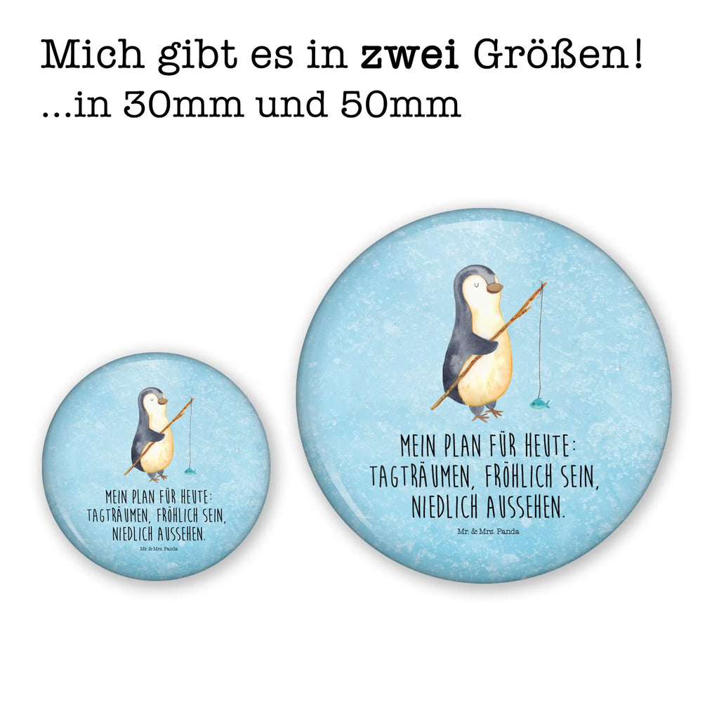 Button Pinguin Angler 50mm Button, Button, Pin, Anstecknadel, Pinguin, Pinguine, Angeln, Angler, Tagträume, Hobby, Plan, Planer, Tagesplan, Neustart, Motivation, Geschenk, Freundinnen, Geschenkidee, Urlaub, Wochenende