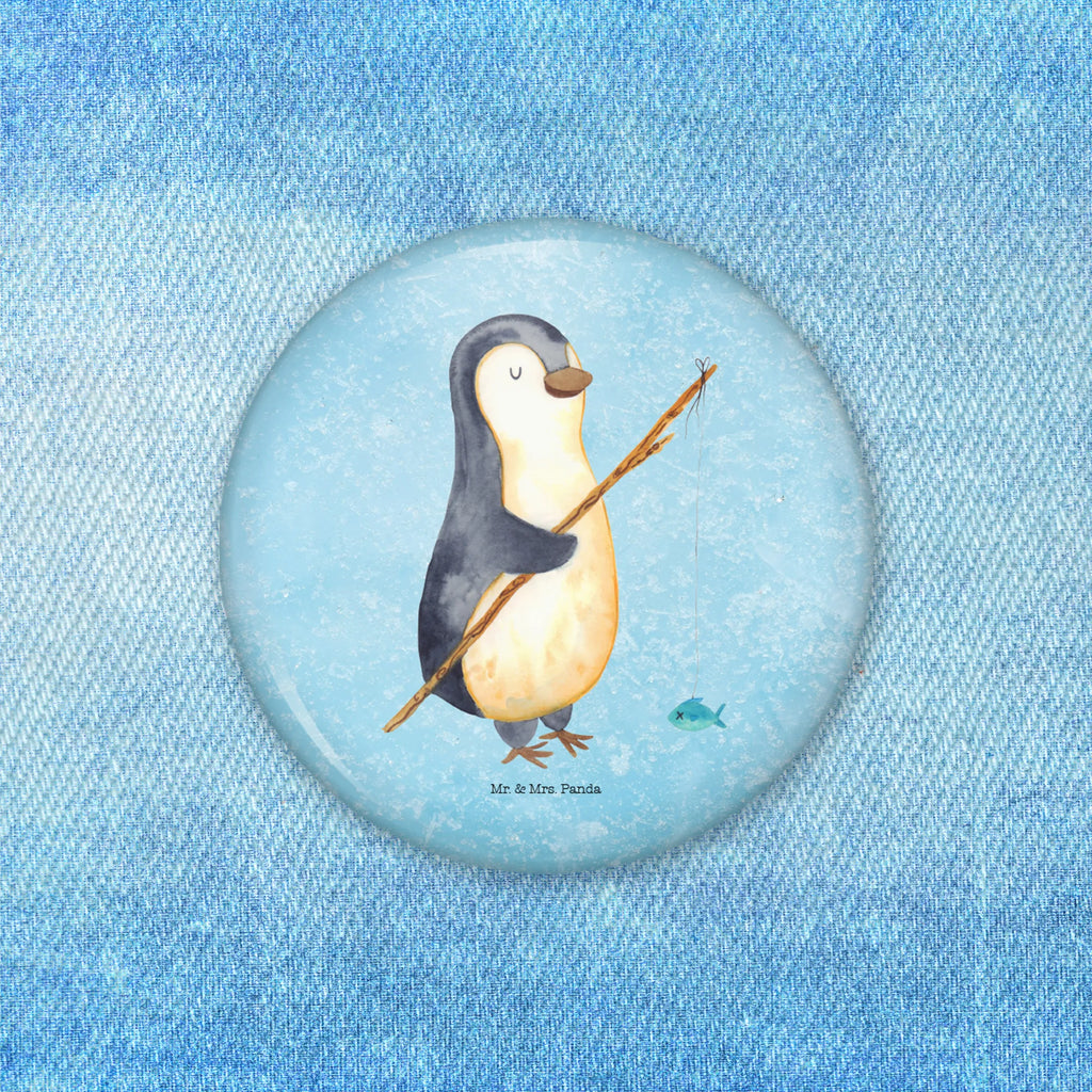 Button Pinguin Angler 50mm Button, Button, Pin, Anstecknadel, Pinguin, Pinguine, Angeln, Angler, Tagträume, Hobby, Plan, Planer, Tagesplan, Neustart, Motivation, Geschenk, Freundinnen, Geschenkidee, Urlaub, Wochenende