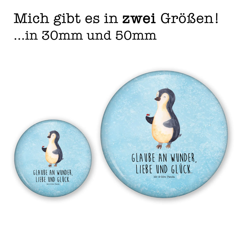 Button Pinguin Marienkäfer 50mm Button, Button, Pin, Anstecknadel, Pinguin, Pinguine, Marienkäfer, Liebe, Wunder, Glück, Freude, Lebensfreude