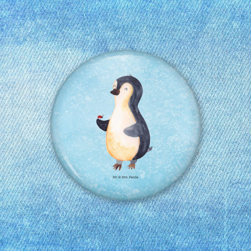 Button Pinguin Marienkäfer 50mm Button, Button, Pin, Anstecknadel, Pinguin, Pinguine, Marienkäfer, Liebe, Wunder, Glück, Freude, Lebensfreude