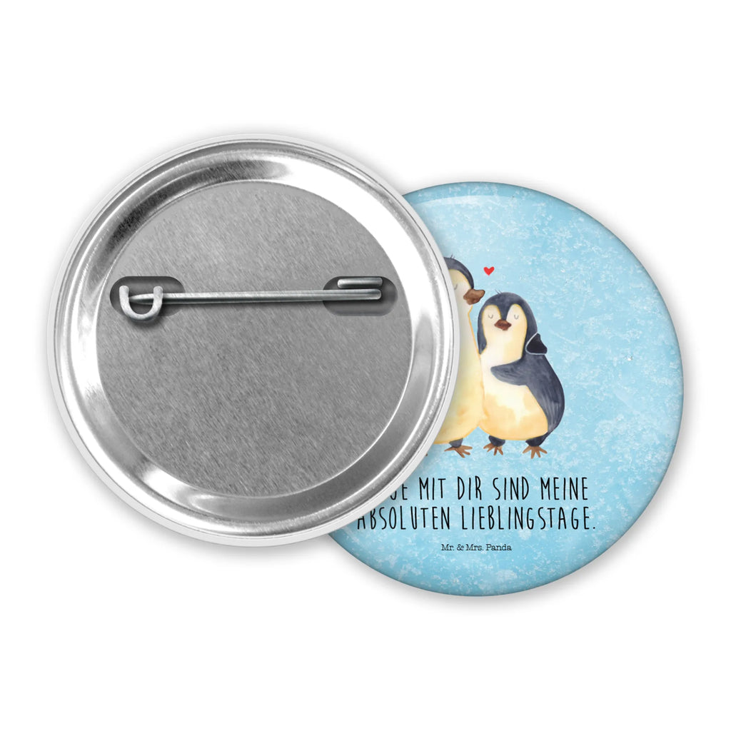 Button Pinguin umarmend 50mm Button, Button, Pin, Anstecknadel, Pinguin, Liebe, Liebespaar, Liebesbeweis, Liebesgeschenk, Verlobung, Jahrestag, Hochzeitstag, Hochzeit, Hochzeitsgeschenk