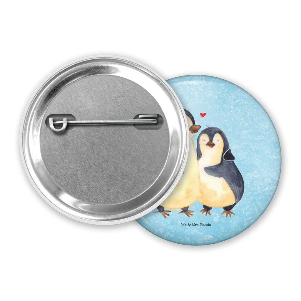 Button Pinguin umarmend 50mm Button, Button, Pin, Anstecknadel, Pinguin, Liebe, Liebespaar, Liebesbeweis, Liebesgeschenk, Verlobung, Jahrestag, Hochzeitstag, Hochzeit, Hochzeitsgeschenk