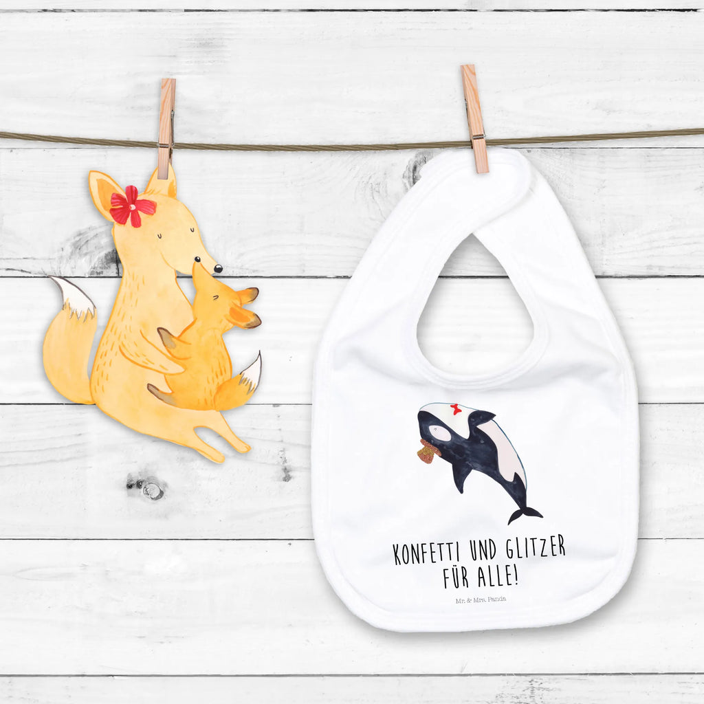 Organic Babylätzchen Orca Zylinder Baby, Lätzchen, Spucktuch, Sabberlätzchen, Klettlätzchen, Babygeschenk, Baby Lätzchen, Geschenk für Geburt, Geschenk zur Geburt, Baby Spucktuch, Babyausstattung, Geschenkidee für Babyparty, Meerestiere, Meer, Urlaub, Narwal, Glitter, Konfetti, Glitzer, Geburtstag, Feier, Fete, Fest, Glückwunsch, Orca