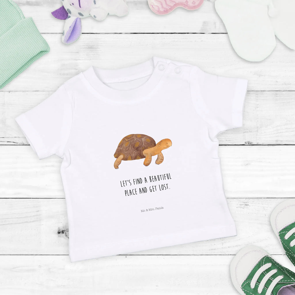 Organic Baby Shirt Schildkröte Marschieren Baby T-Shirt, Jungen Baby T-Shirt, Mädchen Baby T-Shirt, Shirt, Meerestiere, Meer, Urlaub, Schildkröte, Schildkröten, get lost, Abenteuer, Reiselust, Inspiration, Neustart, Motivation, Lieblingsmensch