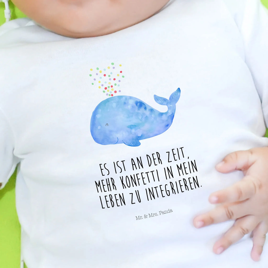 Organic Baby Shirt Wal Konfetti Baby T-Shirt, Jungen Baby T-Shirt, Mädchen Baby T-Shirt, Shirt, Meerestiere, Meer, Urlaub, Wal, Konfetti, Wale, Motivation, Neuanfang, Trennung, Diät, Abnehmen, Neustart, Lebensabschnitt, Geburtstag