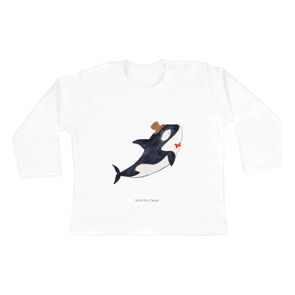 Baby Longsleeve Orca Zylinder Mädchen, Jungen, Baby, Langarm, Bio, Kleidung, Meerestiere, Meer, Urlaub, Narwal, Glitter, Konfetti, Glitzer, Geburtstag, Feier, Fete, Fest, Glückwunsch, Orca