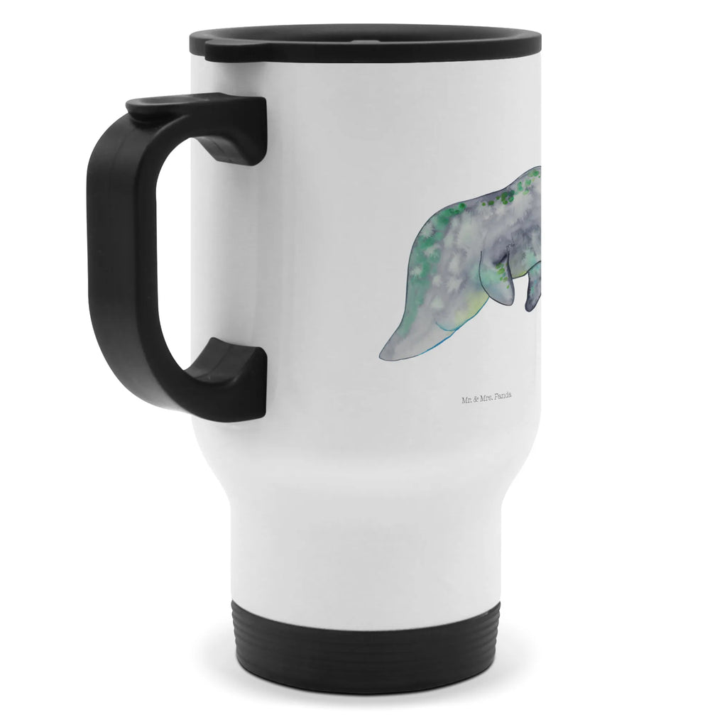 Thermobecher Seekuh chillt Thermobecher, To Go Becher, Thermotasse, Kaffeebecher, Isolierbecher, Thermobecher To Go, Warmhaltetasse, Edelstahlbecher, Reisebecher, Tasse mit Deckel, Thermobecher für 400 ml, Kaffeetasse zum Mitnehmen, Tasse zum Mitnehmen, Spülmaschinenfest, Meerestiere, Meer, Urlaub, Seekuh, Seekühe, Diät, Abnehmen, Zucker, Diätwahn, Essen, Süßigkeiten