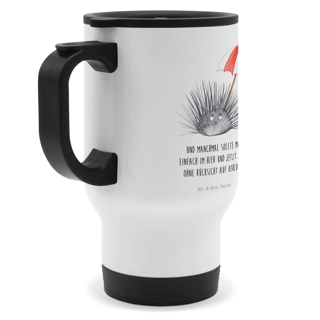 Thermobecher Seeigel Thermobecher, To Go Becher, Thermotasse, Kaffeebecher, Isolierbecher, Thermobecher To Go, Warmhaltetasse, Edelstahlbecher, Reisebecher, Tasse mit Deckel, Thermobecher für 400 ml, Kaffeetasse zum Mitnehmen, Tasse zum Mitnehmen, Spülmaschinenfest, Meerestiere, Meer, Urlaub, Seeigel, Achtsamkeit, Selbstakzeptanz, Selbstliebe, Hier und Jetzt, Leben, Lebe