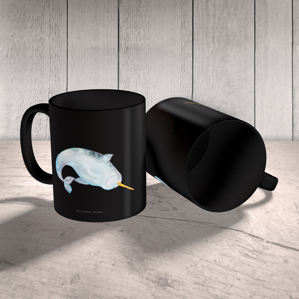 Tasse Narwal Tasse, Kaffeetasse, Teetasse, Becher, Kaffeebecher, Teebecher, Keramiktasse, Porzellantasse, Büro Tasse, Geschenk Tasse, Tasse Sprüche, Tasse Motive, Kaffeetassen, Tasse bedrucken, Designer Tasse, Cappuccino Tassen, Schöne Teetassen, Meerestiere, Meer, Urlaub, Narwal, Wal, Putzen, Hausfrau, Junggesellin, aufräumen, Kinderzimmer