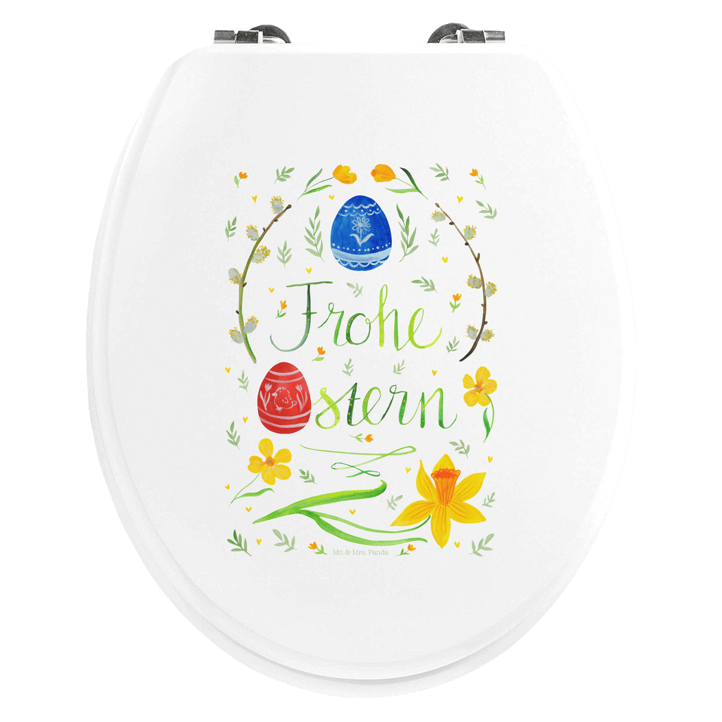 Motiv WC Sitz Ostern Frohe Ostern Klobrille, Klodeckel, Toilettendeckel, WC-Sitz, Toilette, Ostern, Osterhase, Ostergeschenke, Osternest, Osterdeko, Geschenke zu Ostern, Ostern Geschenk, Ostergeschenke Kinder, Ostern Kinder, Frohe Ostern, Ostergrüße, Osterblume, Osterei, bemalte Ostereier, Weidenkätzchen. Lettering