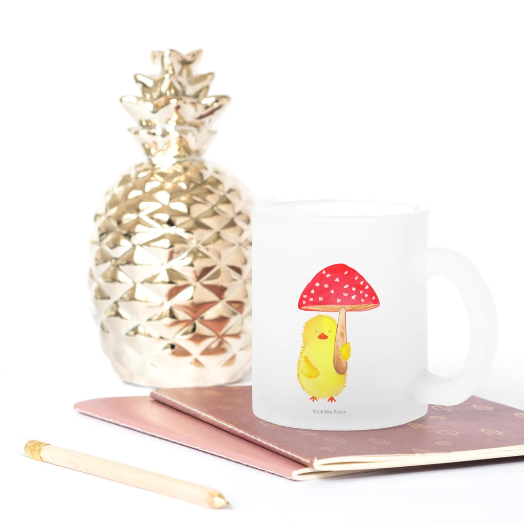 Teetasse Küken Fliegenpilz Teetasse, Teeglas, Teebecher, Tasse mit Henkel, Tasse, Glas Teetasse, Teetasse aus Glas, Ostern, Osterhase, Ostergeschenke, Osternest, Osterdeko, Geschenke zu Ostern, Ostern Geschenk, Ostergeschenke Kinder, Ostern Kinder, Küken, Fliegenpilz, Glückspilz, Frohe Ostern, Ostergrüße