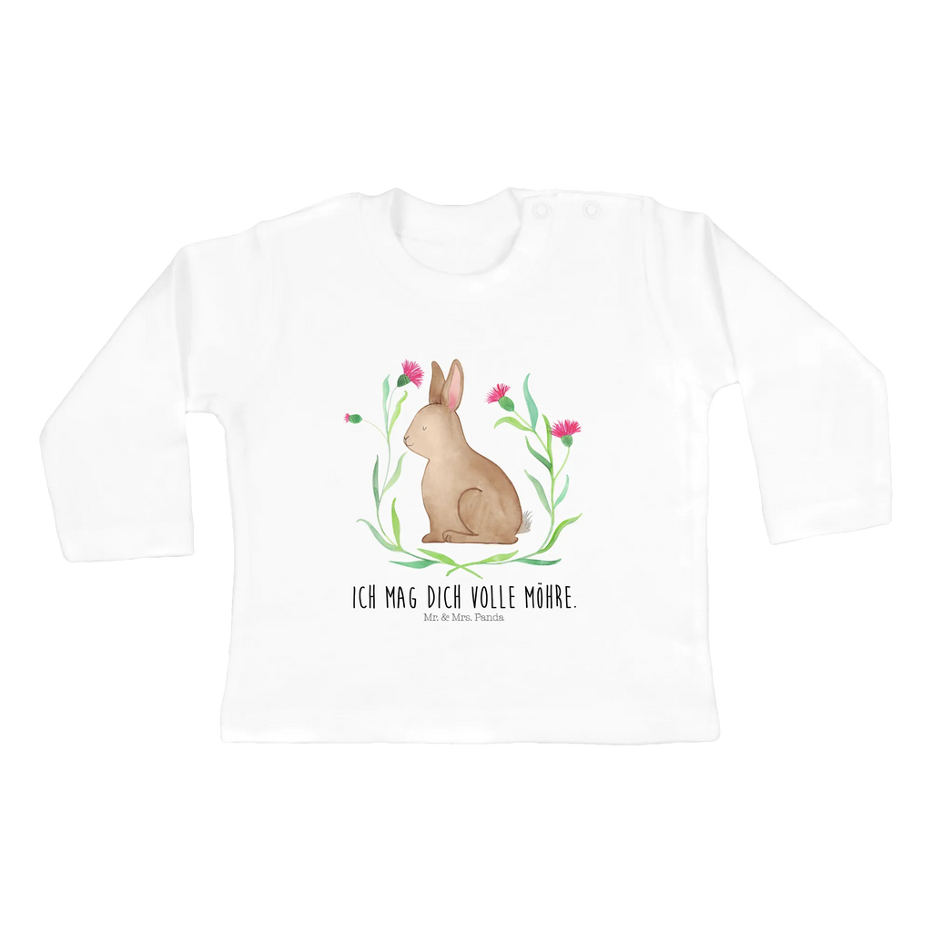 Baby Longsleeve Hase sitzend Mädchen, Jungen, Baby, Langarm, Bio, Kleidung, Ostern, Osterhase, Ostergeschenke, Osternest, Osterdeko, Geschenke zu Ostern, Ostern Geschenk, Ostergeschenke Kinder, Ostern Kinder, Frohe Ostern, Ostergrüße, Osterblume, Liebe, Grüße, Hase, Kaninchen