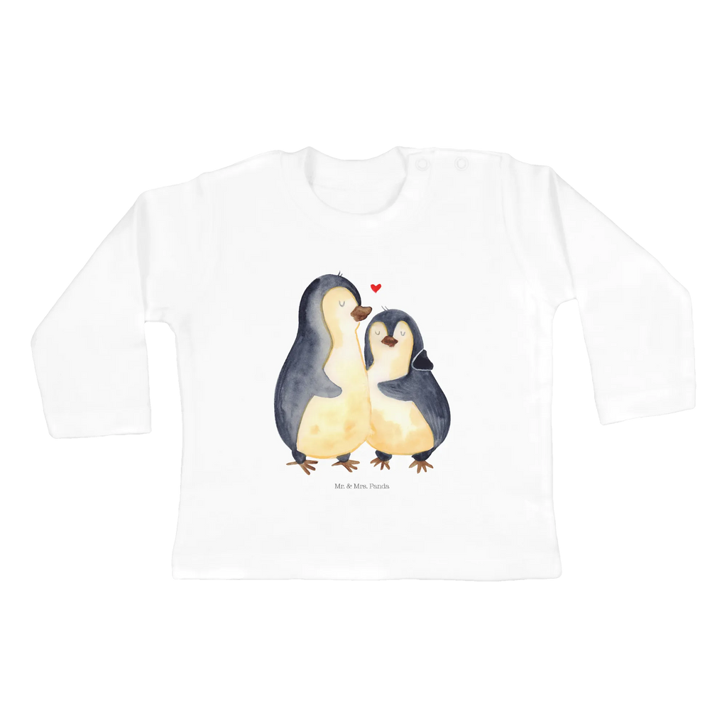 Baby Longsleeve Pinguin umarmend Mädchen, Jungen, Baby, Langarm, Bio, Kleidung, Pinguin, Liebe, Liebespaar, Liebesbeweis, Liebesgeschenk, Verlobung, Jahrestag, Hochzeitstag, Hochzeit, Hochzeitsgeschenk