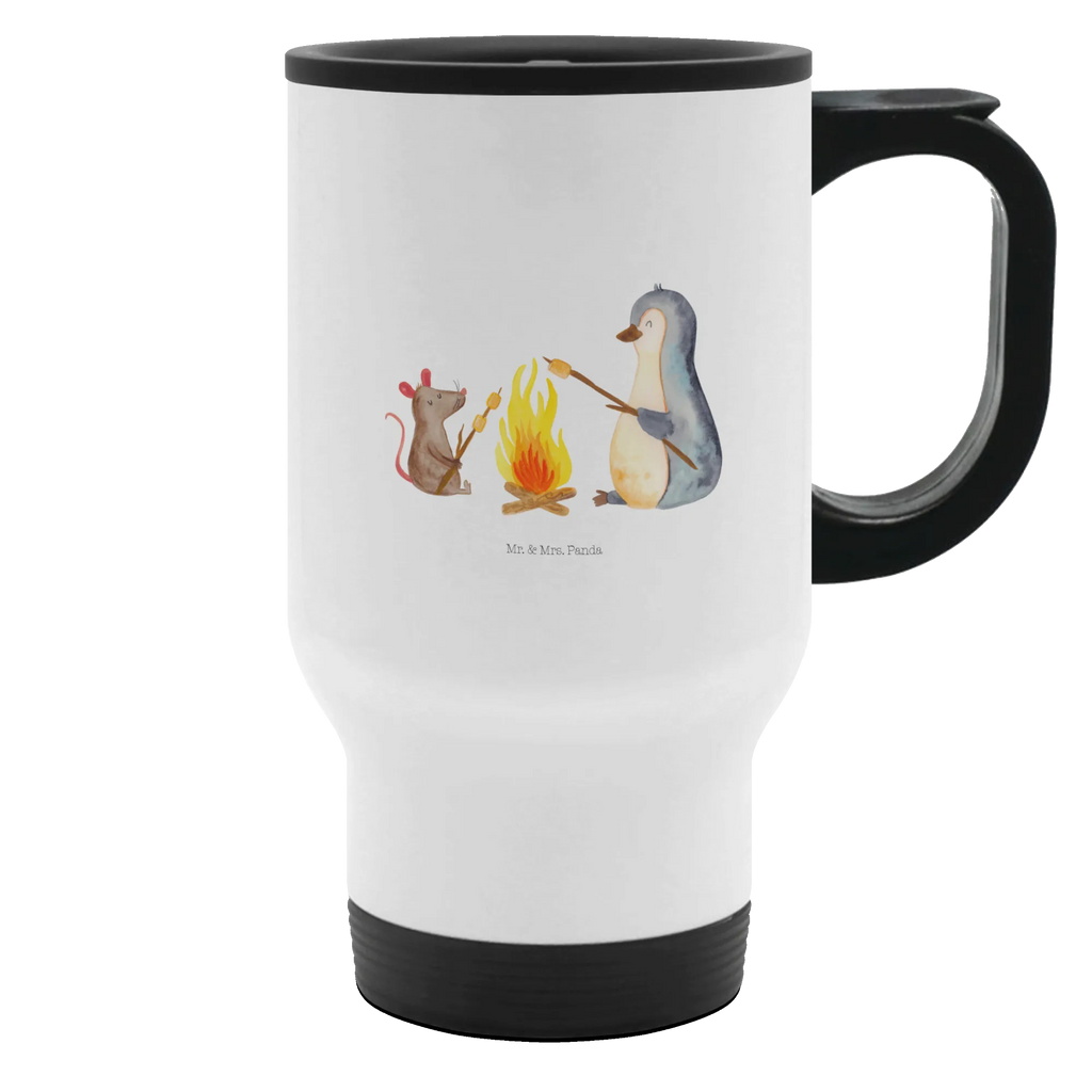 Thermobecher Pinguin Lagerfeuer Thermobecher, To Go Becher, Thermotasse, Kaffeebecher, Isolierbecher, Thermobecher To Go, Warmhaltetasse, Edelstahlbecher, Reisebecher, Tasse mit Deckel, Thermobecher für 400 ml, Kaffeetasse zum Mitnehmen, Tasse zum Mitnehmen, Spülmaschinenfest, Pinguin, Maus, Pinguine, Lagerfeuer, Leben, Arbeit, Job, Motivation, Büro, Büroalltag, Lebensspruch, Lebensmotivation, Neustart, Liebe, grillen, Feuer, Marshmallows