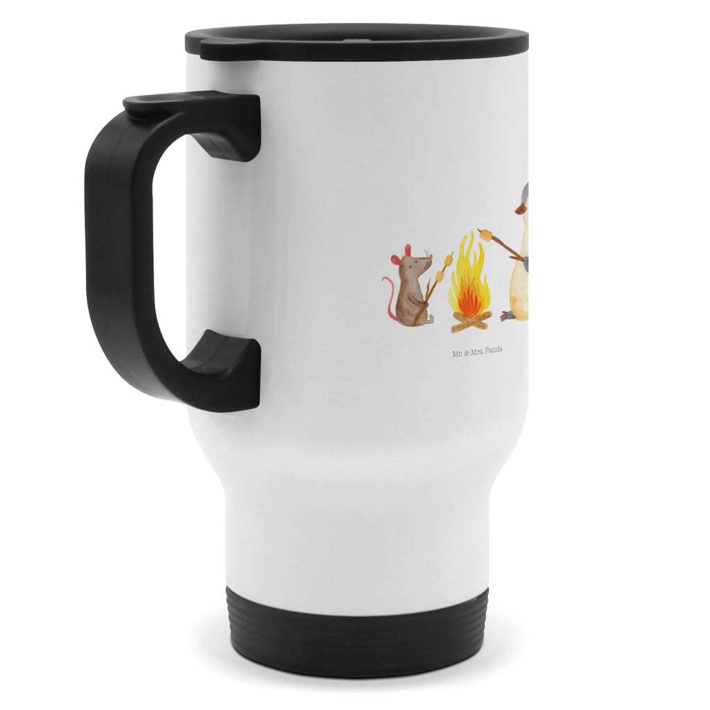 Thermobecher Pinguin Lagerfeuer Thermobecher, To Go Becher, Thermotasse, Kaffeebecher, Isolierbecher, Thermobecher To Go, Warmhaltetasse, Edelstahlbecher, Reisebecher, Tasse mit Deckel, Thermobecher für 400 ml, Kaffeetasse zum Mitnehmen, Tasse zum Mitnehmen, Spülmaschinenfest, Pinguin, Maus, Pinguine, Lagerfeuer, Leben, Arbeit, Job, Motivation, Büro, Büroalltag, Lebensspruch, Lebensmotivation, Neustart, Liebe, grillen, Feuer, Marshmallows