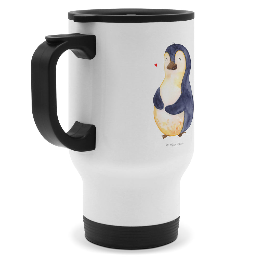 Thermobecher Pinguin Diät Thermobecher, To Go Becher, Thermotasse, Kaffeebecher, Isolierbecher, Thermobecher To Go, Warmhaltetasse, Edelstahlbecher, Reisebecher, Tasse mit Deckel, Thermobecher für 400 ml, Kaffeetasse zum Mitnehmen, Tasse zum Mitnehmen, Spülmaschinenfest, Pinguin, Pinguine, Diät, Abnehmen, Abspecken, Gewicht, Motivation, Selbstliebe, Körperliebe, Selbstrespekt