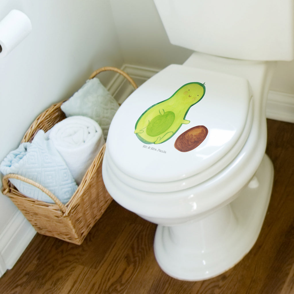 Motiv WC Sitz Avocado Kern rollt Klobrille, Klodeckel, Toilettendeckel, WC-Sitz, Toilette, Avocado, Veggie, Vegan, Gesund, Avocados, Schwanger, Geburt, Geburtstag, Säugling, Kind, erstes Kind, zur Geburt, Schwangerschaft, Babyparty, Baby, große Liebe, Liebe, Love