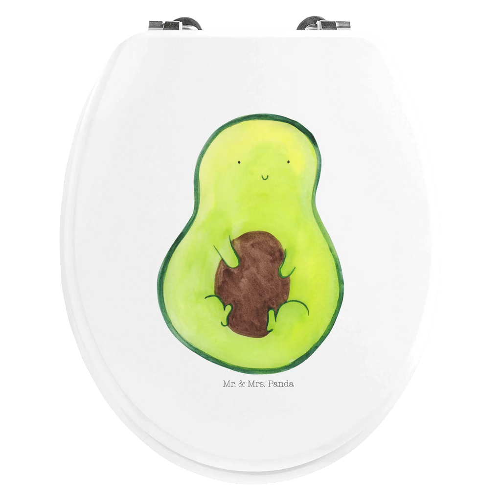 Motiv WC Sitz Avocado Kern Klobrille, Klodeckel, Toilettendeckel, WC-Sitz, Toilette, Avocado, Veggie, Vegan, Gesund, Avokado, Avocadokern, Kern, Pflanze, Spruch Leben