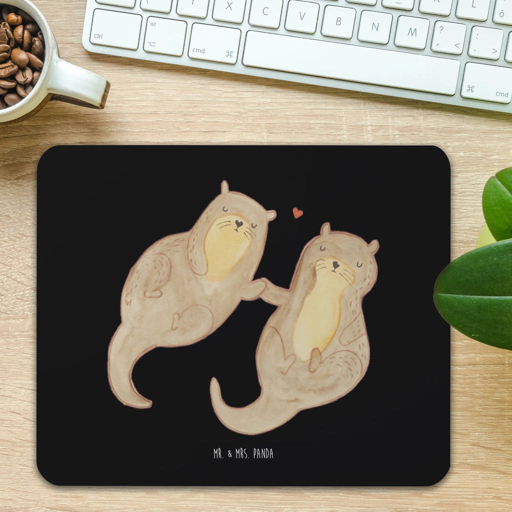 Mauspad Otter händchenhaltend Mousepad, Computer zubehör, Büroausstattung, PC Zubehör, Arbeitszimmer, Mauspad, Einzigartiges Mauspad, Designer Mauspad, Mausunterlage, Mauspad Büro, Otter, Fischotter, Seeotter, Otter Seeotter See Otter