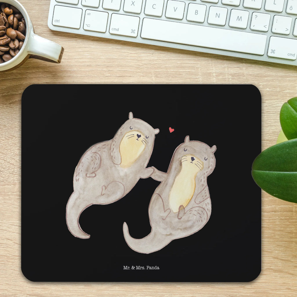 Mauspad Otter händchenhaltend Mousepad, Computer zubehör, Büroausstattung, PC Zubehör, Arbeitszimmer, Mauspad, Einzigartiges Mauspad, Designer Mauspad, Mausunterlage, Mauspad Büro, Otter, Fischotter, Seeotter, Otter Seeotter See Otter