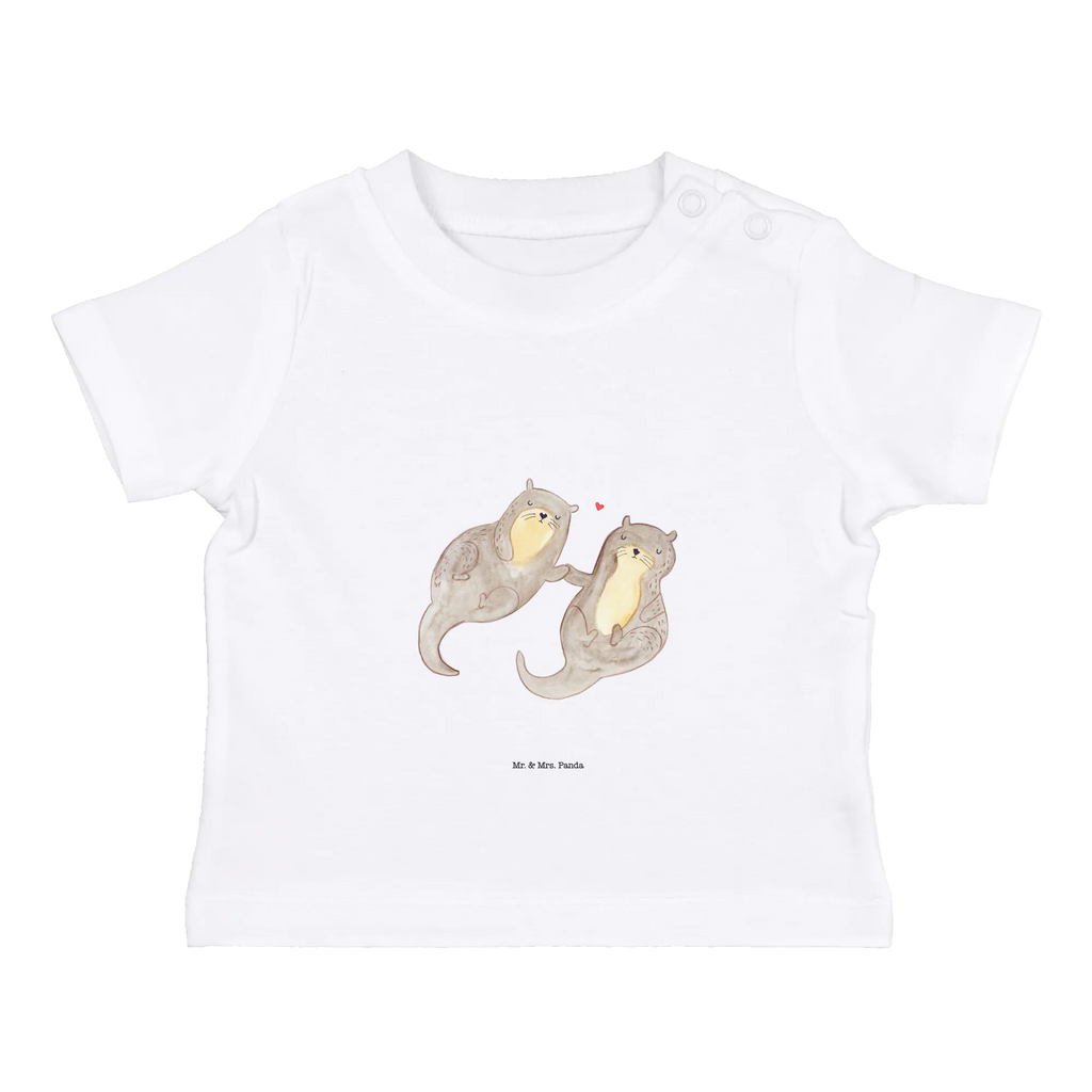 Organic Baby Shirt Otter Hände halten Baby T-Shirt, Jungen Baby T-Shirt, Mädchen Baby T-Shirt, Shirt, Otter, Fischotter, Seeotter, Otter Seeotter See Otter