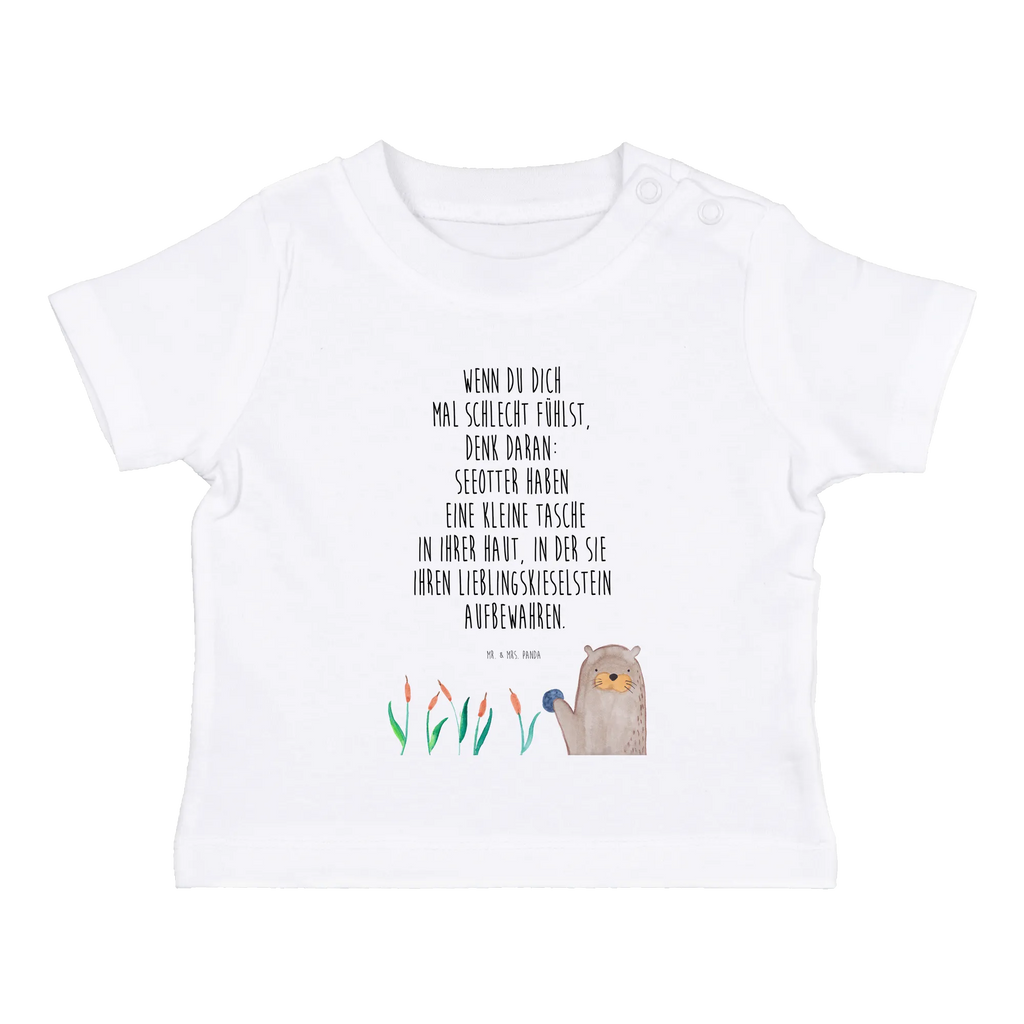 Organic Baby Shirt Otter Stein Baby T-Shirt, Jungen Baby T-Shirt, Mädchen Baby T-Shirt, Shirt, Otter, Fischotter, Seeotter, Otter Seeotter See Otter