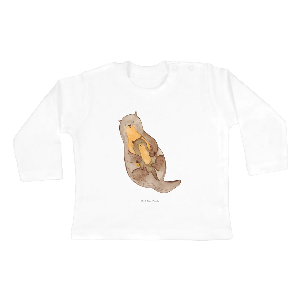 Baby Longsleeve Otter mit Kind Mädchen, Jungen, Baby, Langarm, Bio, Kleidung, Otter, Fischotter, Seeotter, Otter Seeotter See Otter