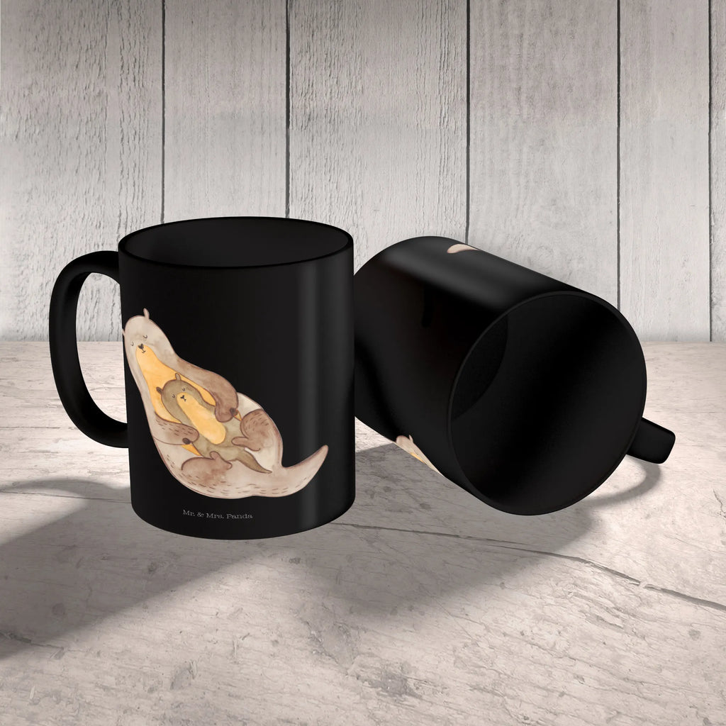 Tasse Otter mit Kind Tasse, Kaffeetasse, Teetasse, Becher, Kaffeebecher, Teebecher, Keramiktasse, Porzellantasse, Büro Tasse, Geschenk Tasse, Tasse Sprüche, Tasse Motive, Kaffeetassen, Tasse bedrucken, Designer Tasse, Cappuccino Tassen, Schöne Teetassen, Otter, Fischotter, Seeotter, Otter Seeotter See Otter