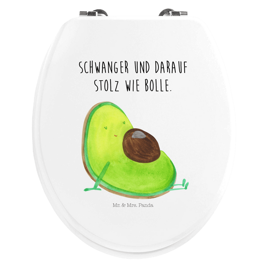 Motiv WC Sitz Avocado Schwangerschaft Klobrille, Klodeckel, Toilettendeckel, WC-Sitz, Toilette, Avocado, Veggie, Vegan, Gesund, schwanger, Schwangerschaft, Babyparty, Babyshower