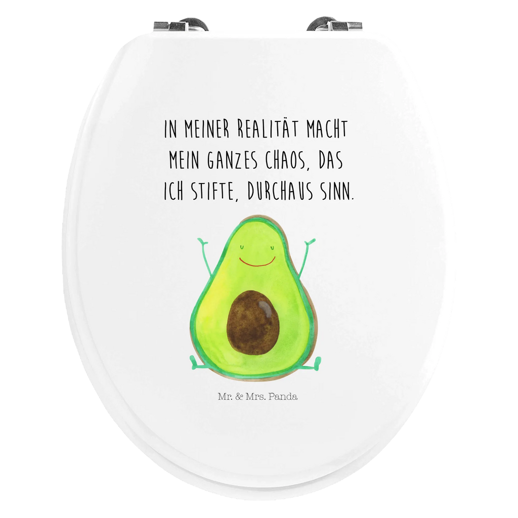 Motiv WC Sitz Avocado Glücklich Klobrille, Klodeckel, Toilettendeckel, WC-Sitz, Toilette, Avocado, Veggie, Vegan, Gesund, Chaos