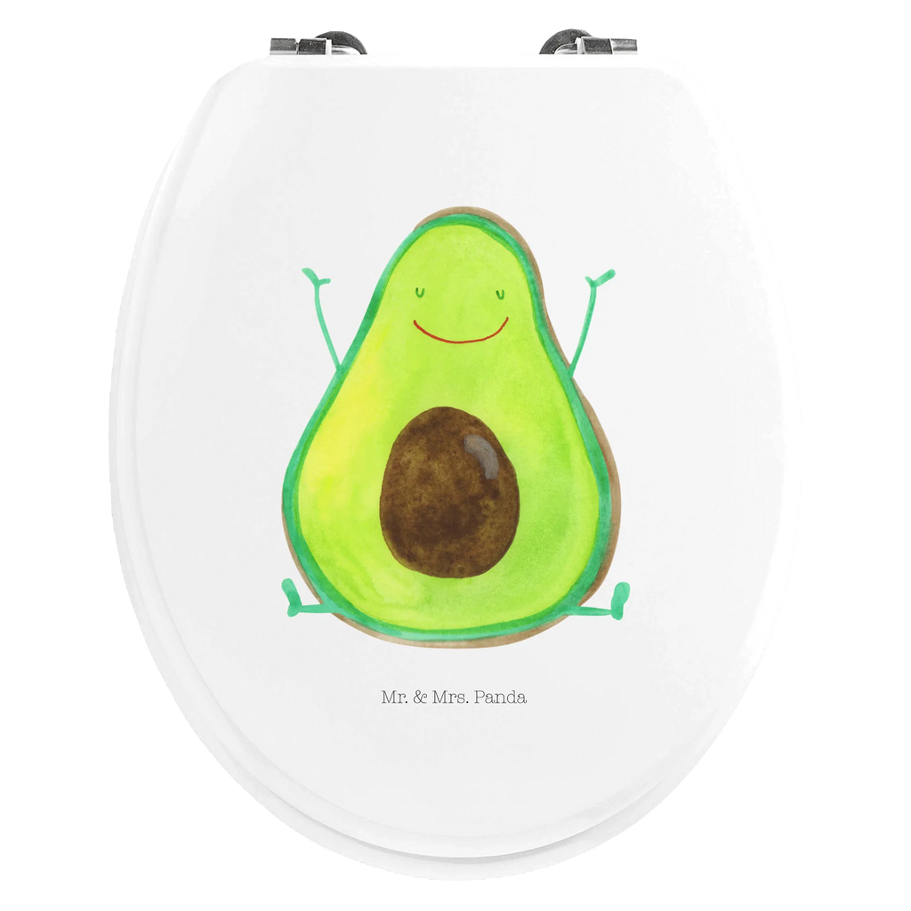 Motiv WC Sitz Avocado Glücklich Klobrille, Klodeckel, Toilettendeckel, WC-Sitz, Toilette, Avocado, Veggie, Vegan, Gesund, Chaos