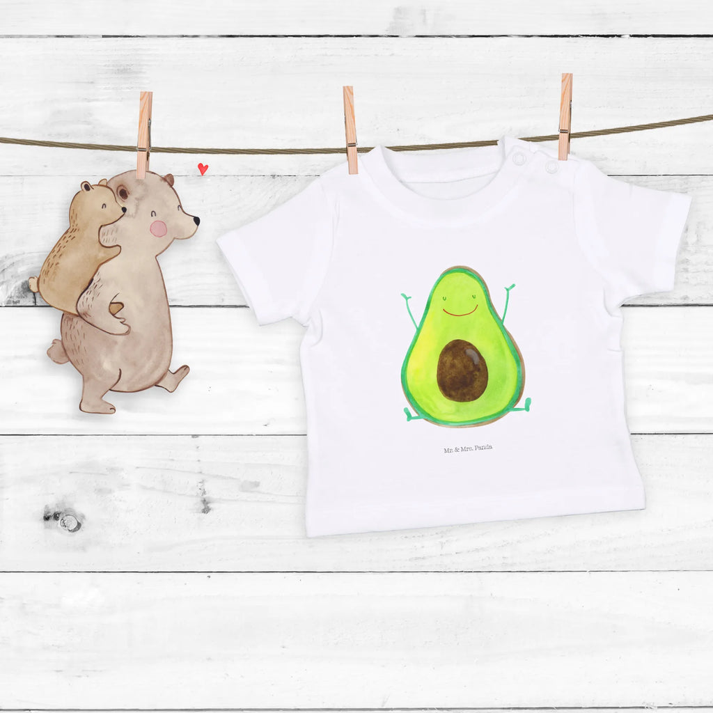 Organic Baby Shirt Avocado Glücklich Baby T-Shirt, Jungen Baby T-Shirt, Mädchen Baby T-Shirt, Shirt, Avocado, Veggie, Vegan, Gesund, Chaos