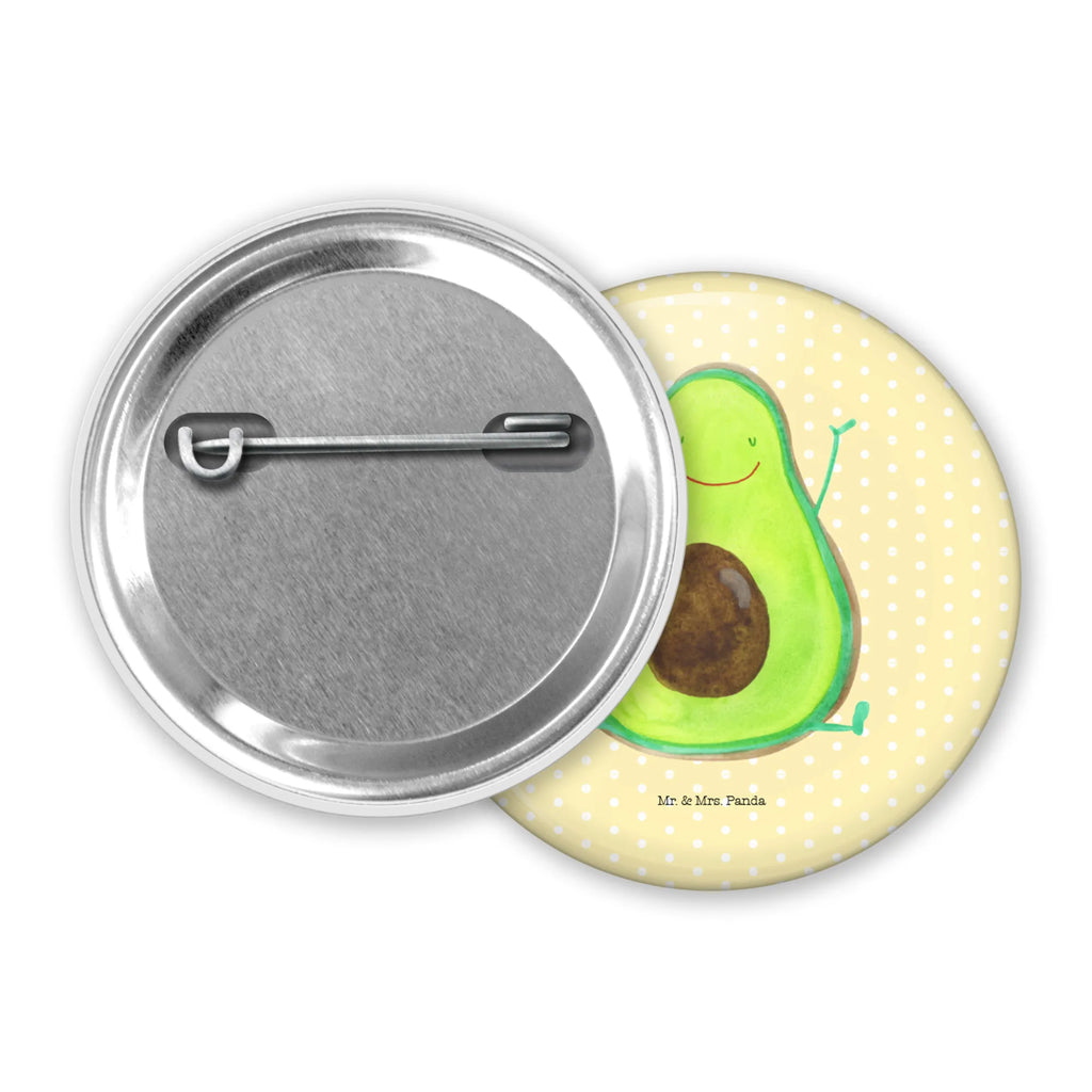 Button Avocado Happy 50mm Button, Button, Pin, Anstecknadel, Avocado, Veggie, Vegan, Gesund, Chaos