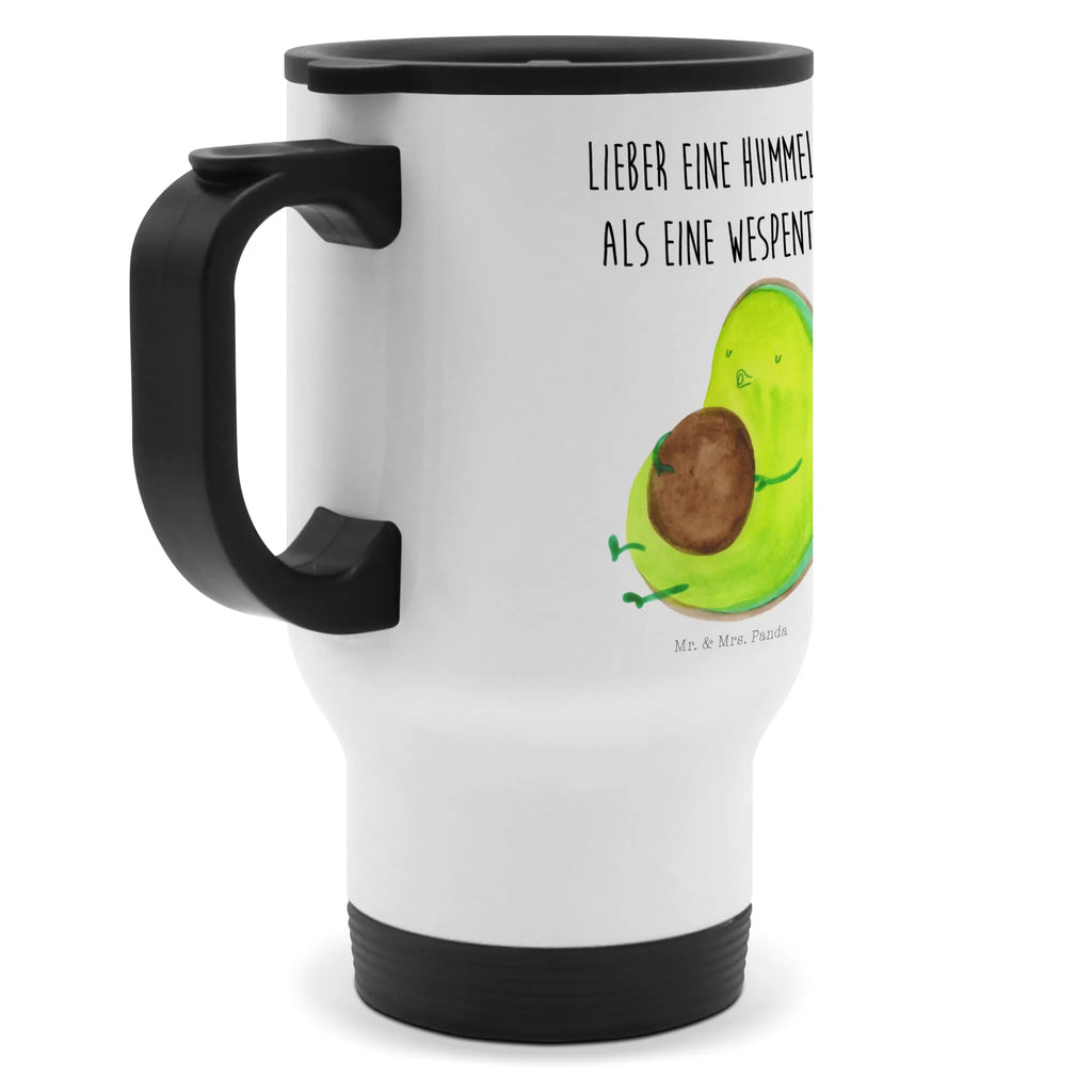 Thermobecher Avocado pfeift Thermobecher, To Go Becher, Thermotasse, Kaffeebecher, Isolierbecher, Thermobecher To Go, Warmhaltetasse, Edelstahlbecher, Reisebecher, Tasse mit Deckel, Thermobecher für 400 ml, Kaffeetasse zum Mitnehmen, Tasse zum Mitnehmen, Spülmaschinenfest, Avocado, Veggie, Vegan, Gesund, Diät, Abnehmen, Ernährung, dick sein, Pummelfee