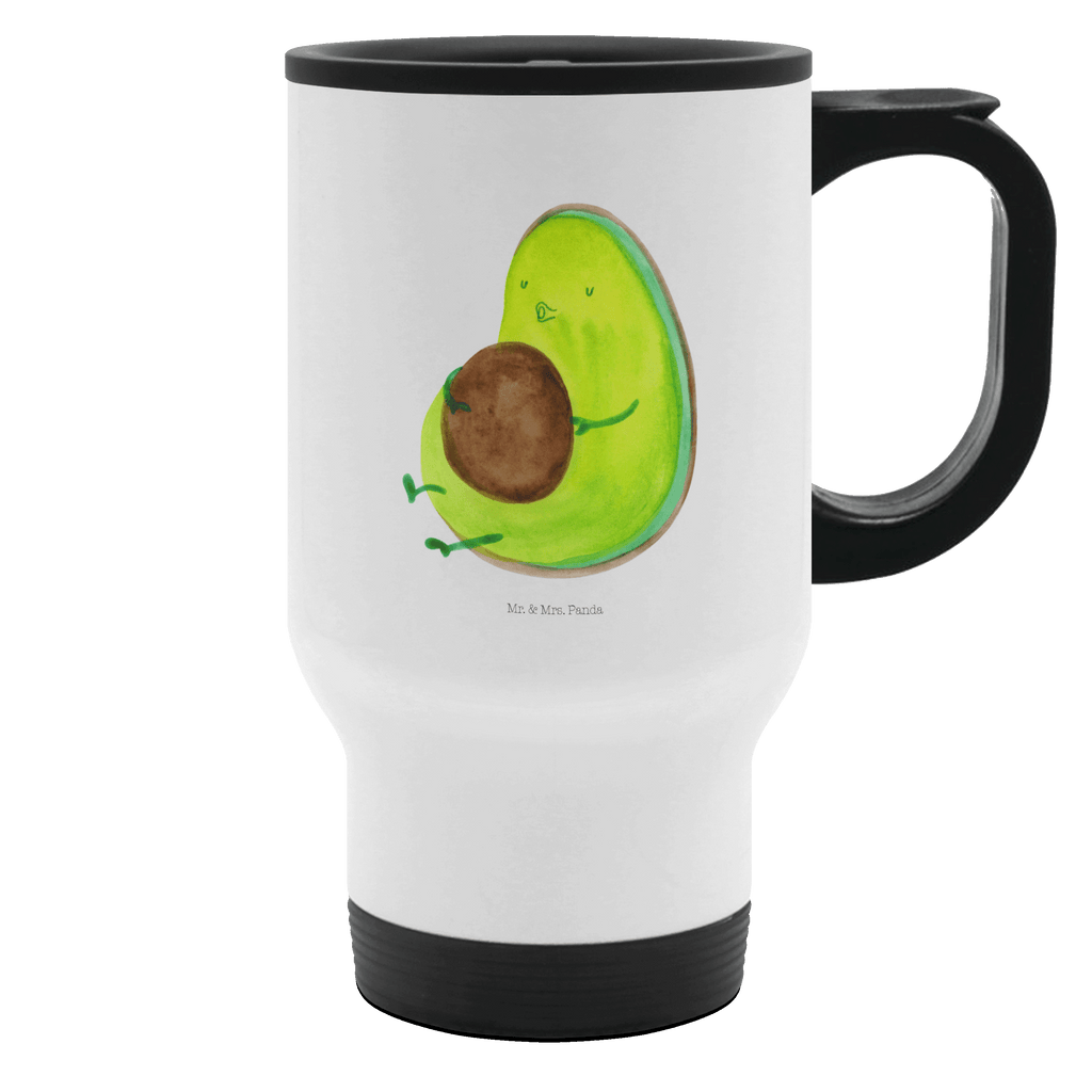 Thermobecher Avocado pfeift Thermobecher, To Go Becher, Thermotasse, Kaffeebecher, Isolierbecher, Thermobecher To Go, Warmhaltetasse, Edelstahlbecher, Reisebecher, Tasse mit Deckel, Thermobecher für 400 ml, Kaffeetasse zum Mitnehmen, Tasse zum Mitnehmen, Spülmaschinenfest, Avocado, Veggie, Vegan, Gesund, Diät, Abnehmen, Ernährung, dick sein, Pummelfee