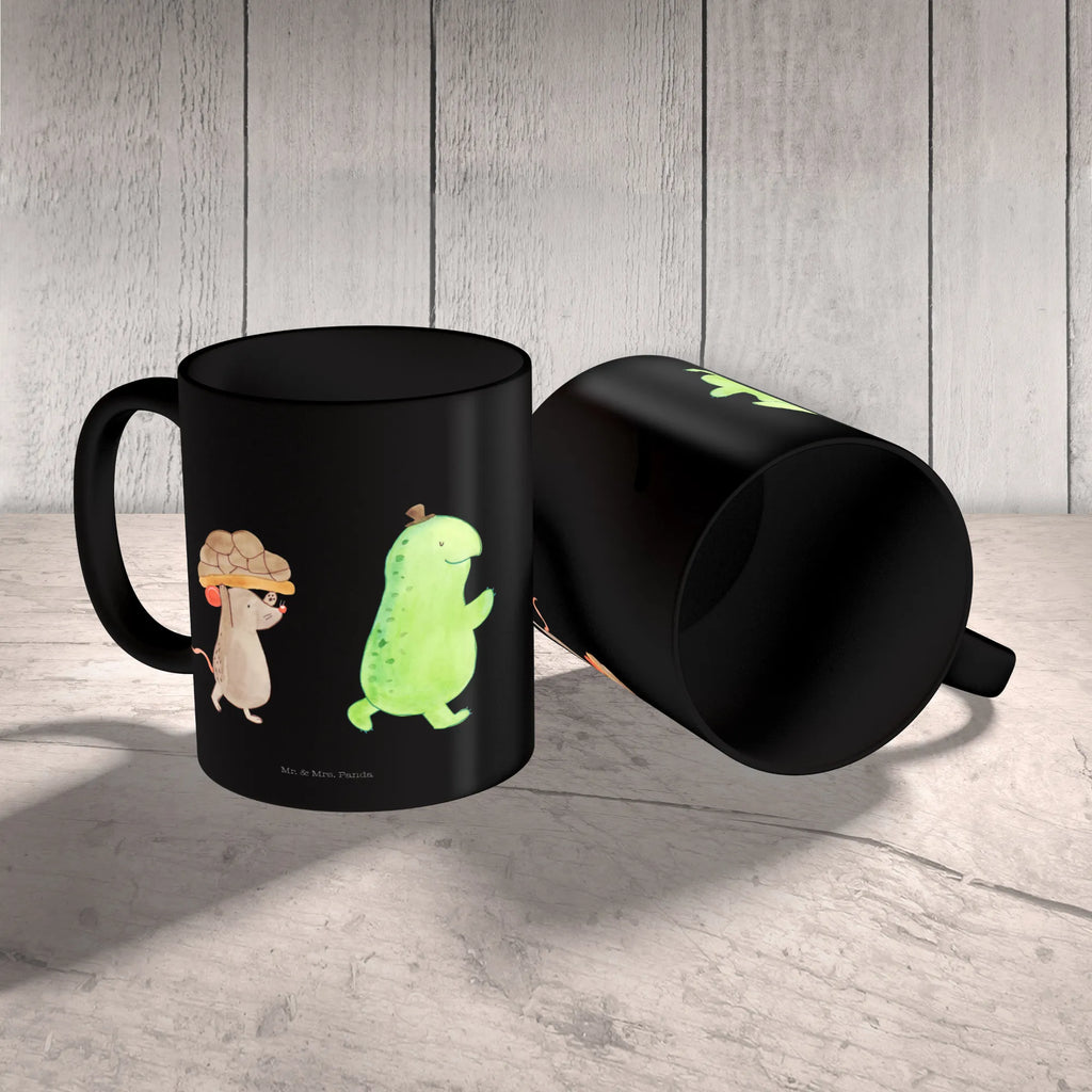 Tasse Schildkröte & Maus Tasse, Kaffeetasse, Teetasse, Becher, Kaffeebecher, Teebecher, Keramiktasse, Porzellantasse, Büro Tasse, Geschenk Tasse, Tasse Sprüche, Tasse Motive, Kaffeetassen, Tasse bedrucken, Designer Tasse, Cappuccino Tassen, Schöne Teetassen, Schildkröte, Maus, Freunde, Freundinnen, beste Freunde, beste Freundinnen