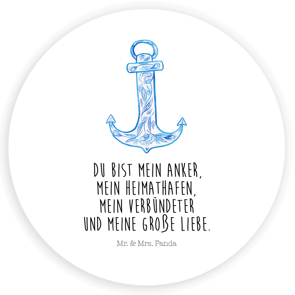 Rund Aufkleber Anker Blau Sticker, Aufkleber, Etikett, Tiermotive, Gute Laune, lustige Sprüche, Tiere