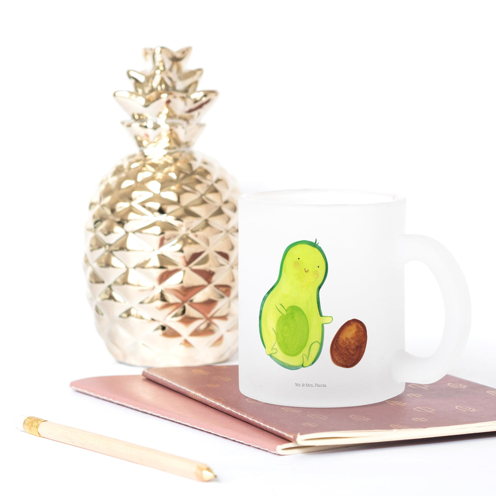 Teetasse Avocado rollt Kern Teetasse, Teeglas, Teebecher, Tasse mit Henkel, Tasse, Glas Teetasse, Teetasse aus Glas, Avocado, Veggie, Vegan, Gesund, Avocados, Schwanger, Geburt, Geburtstag, Säugling, Kind, erstes Kind, zur Geburt, Schwangerschaft, Babyparty, Baby, große Liebe, Liebe, Love