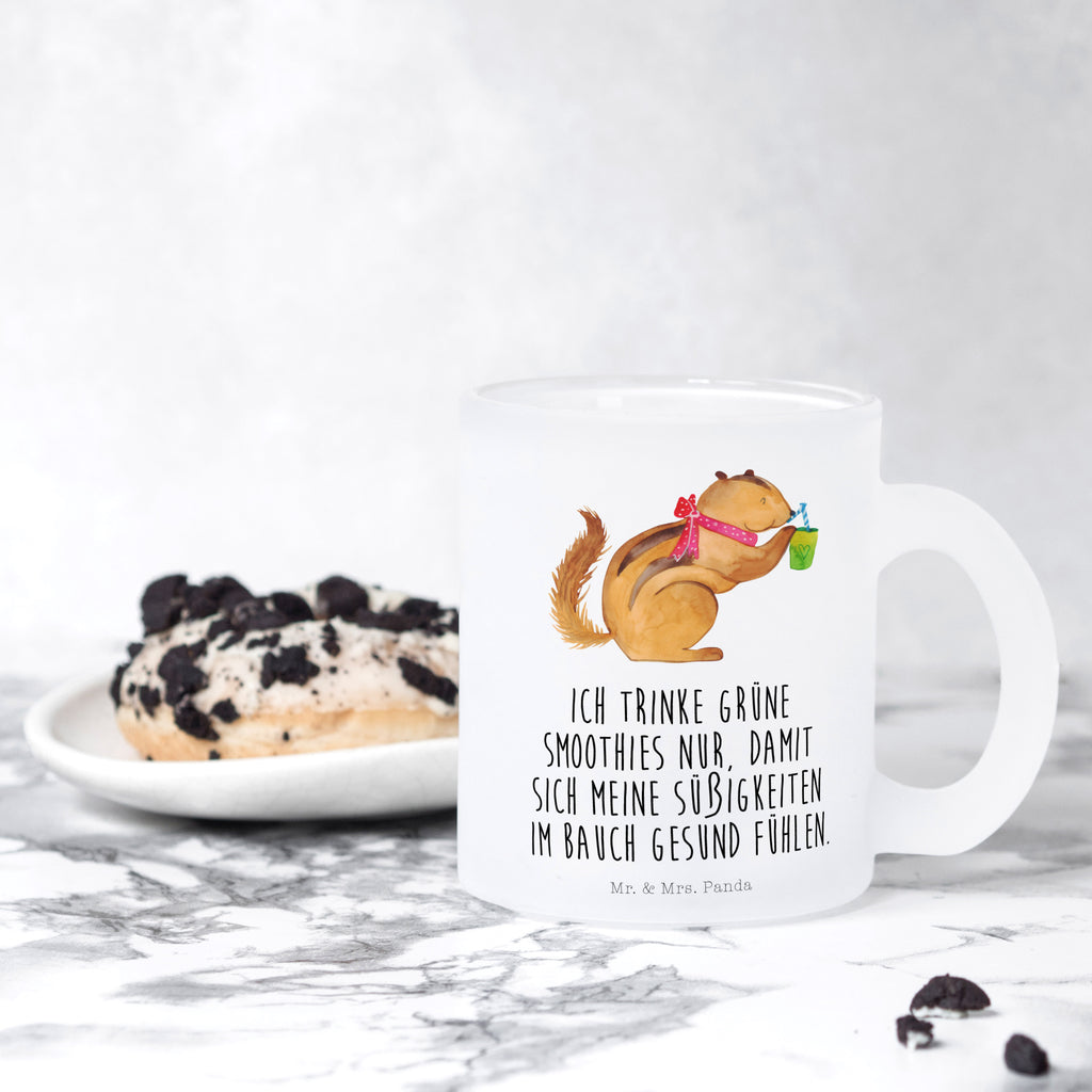 Teetasse Eichhörnchen Smoothie Teetasse, Teeglas, Teebecher, Tasse mit Henkel, Tasse, Glas Teetasse, Teetasse aus Glas, Tiermotive, Gute Laune, lustige Sprüche, Tiere, Green Smoothies, Diät, Abnehmen, Streifenhörnchen, Eichhörnchen