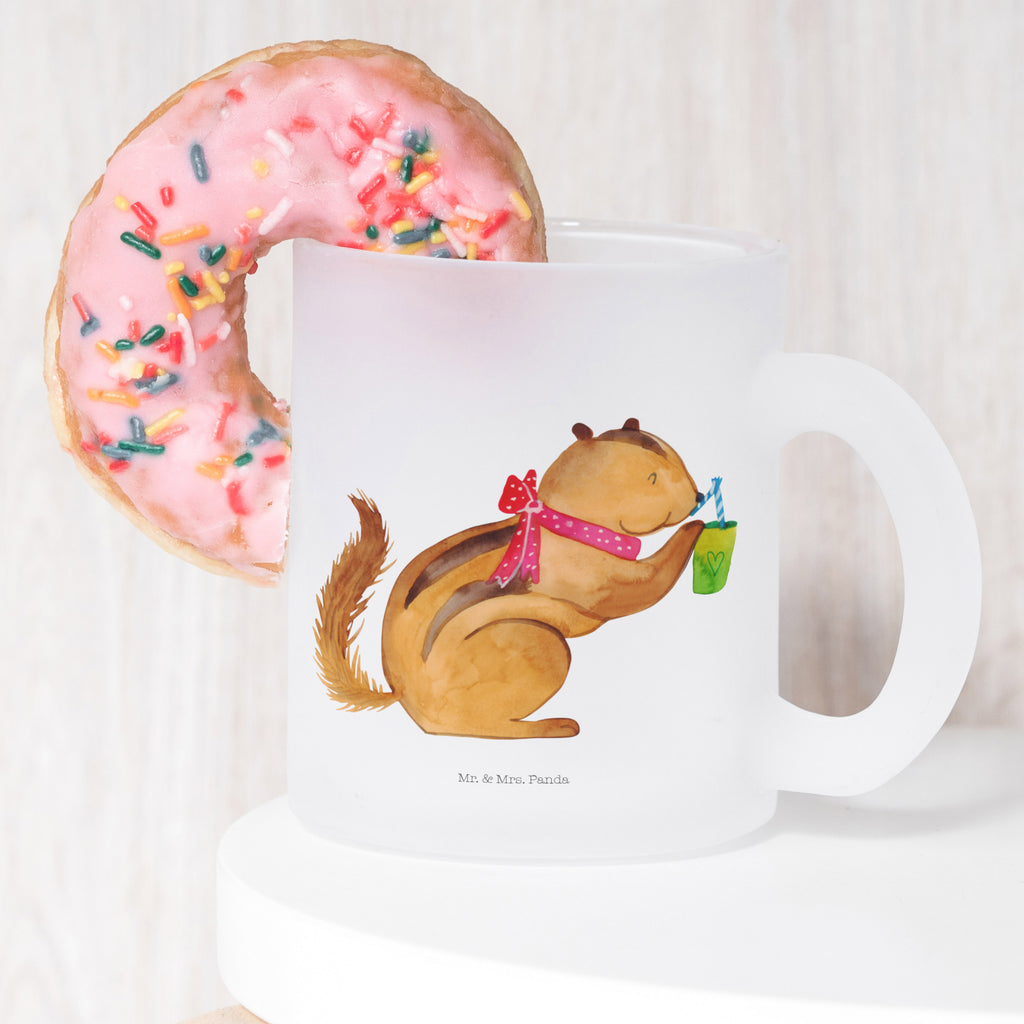 Teetasse Eichhörnchen Smoothie Teetasse, Teeglas, Teebecher, Tasse mit Henkel, Tasse, Glas Teetasse, Teetasse aus Glas, Tiermotive, Gute Laune, lustige Sprüche, Tiere, Green Smoothies, Diät, Abnehmen, Streifenhörnchen, Eichhörnchen