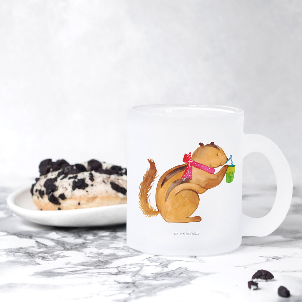 Teetasse Eichhörnchen Smoothie Teetasse, Teeglas, Teebecher, Tasse mit Henkel, Tasse, Glas Teetasse, Teetasse aus Glas, Tiermotive, Gute Laune, lustige Sprüche, Tiere, Green Smoothies, Diät, Abnehmen, Streifenhörnchen, Eichhörnchen