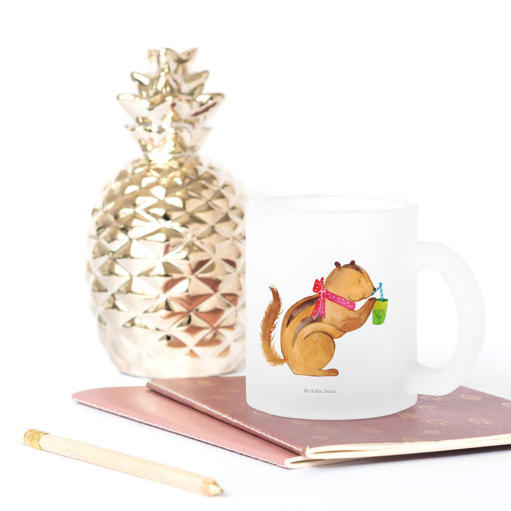 Teetasse Eichhörnchen Smoothie Teetasse, Teeglas, Teebecher, Tasse mit Henkel, Tasse, Glas Teetasse, Teetasse aus Glas, Tiermotive, Gute Laune, lustige Sprüche, Tiere, Green Smoothies, Diät, Abnehmen, Streifenhörnchen, Eichhörnchen