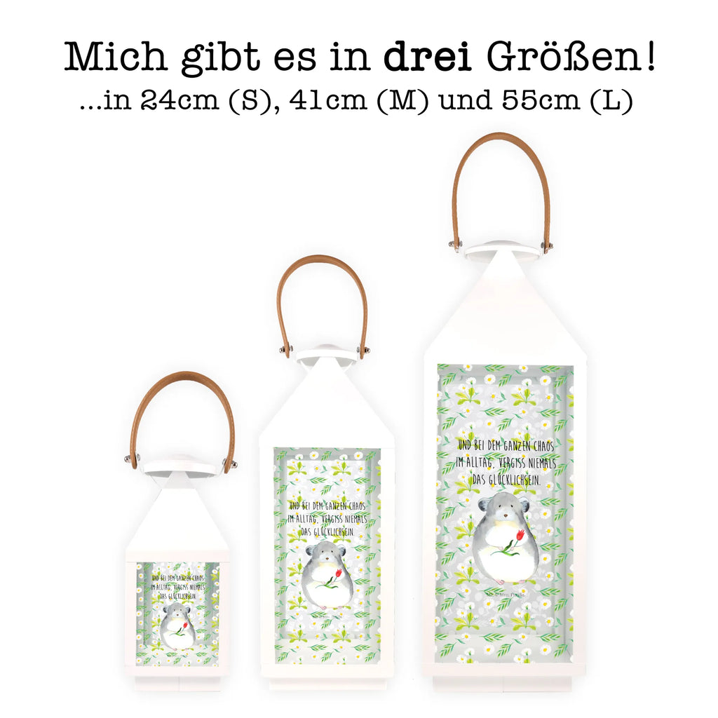 Deko Laterne Chinchilla mit Blume Gartenlampe, Gartenleuchte, Gartendekoration, Gartenlicht, Laterne kleine Laternen, XXL Laternen, Laterne groß, Tiermotive, Gute Laune, lustige Sprüche, Tiere, Chinchilla, Chinchillas, Liebeskummer, Kummer, Depressionen, traurig sein, Chaos, Glücklichsein, Büro, Büroalltag