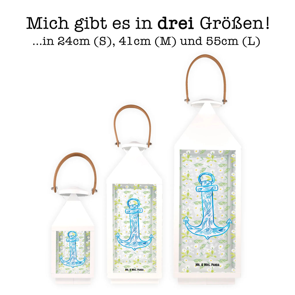 Deko Laterne Anker Blau Gartenlampe, Gartenleuchte, Gartendekoration, Gartenlicht, Laterne kleine Laternen, XXL Laternen, Laterne groß, Tiermotive, Gute Laune, lustige Sprüche, Tiere