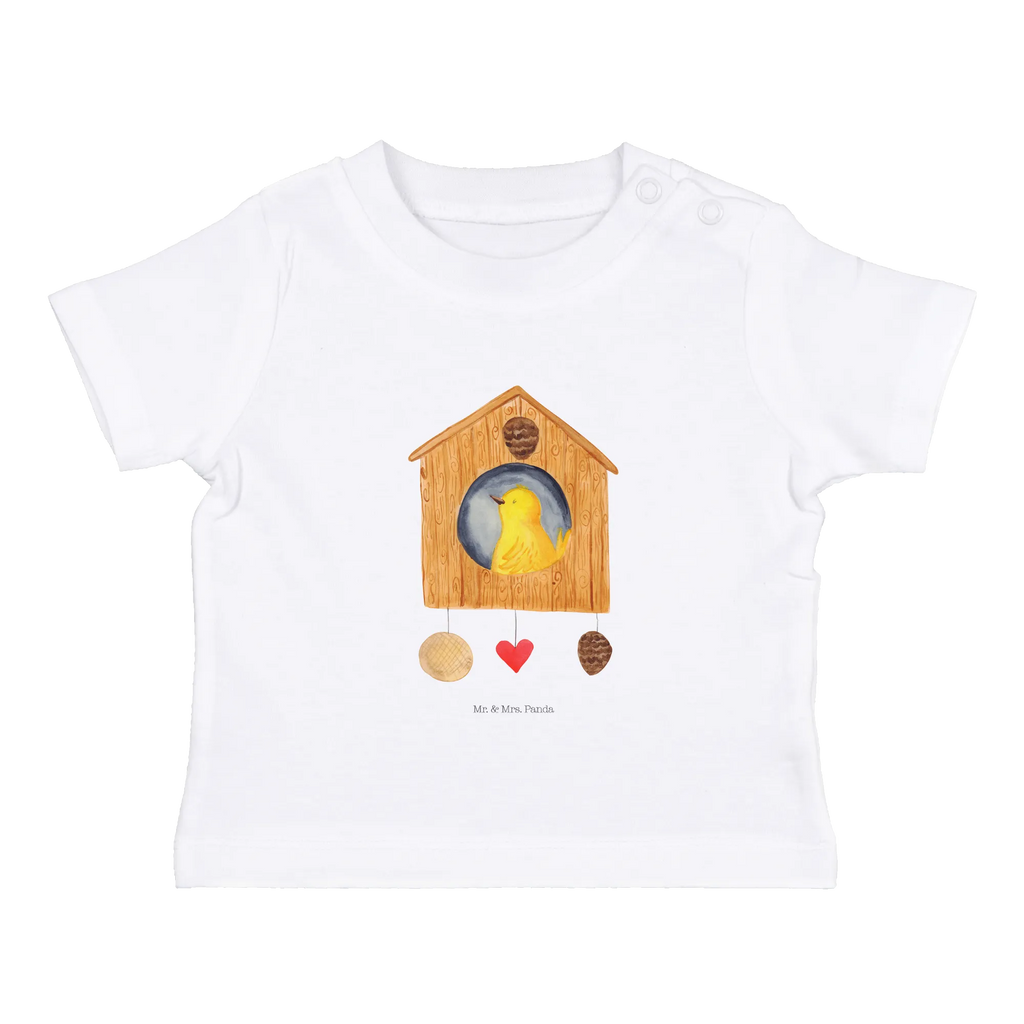 Organic Baby Shirt Vogelhaus Home Baby T-Shirt, Jungen Baby T-Shirt, Mädchen Baby T-Shirt, Shirt, Tiermotive, Gute Laune, lustige Sprüche, Tiere, Vogelhaus, Vogel, Home sweet Home, Einzug, Umzug, Geschenk, Einzugsgeschenk, Hausbau, Haus